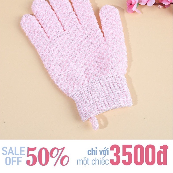 Găng Tay Tắm L'eau Claire Đa Năng Tẩy Tế Bào Chết Làm Sạch Sâu Massage Tạo Bọt Nhẹ Nhàng Màu Xanh Hồng