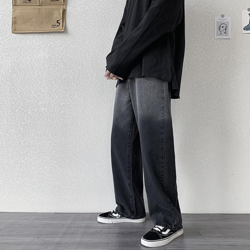 Quần Jean Baggy nam, Jean ống suông rộng,phai màu phong cách street style phong cách Hàn Quốc