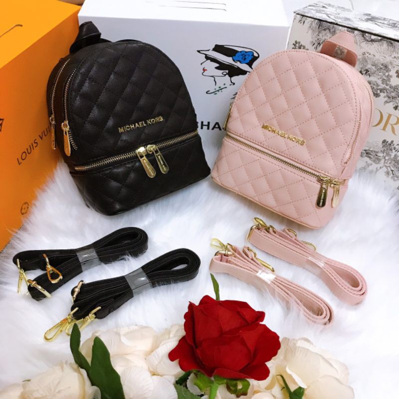 Mã Sp T575, Balo Mini Ô Trám Da Mịn Size 20CM