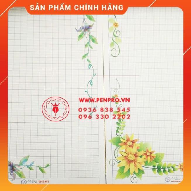 Combo Sản Phẩm giấy hoa luyện chữ đẹp 50 tờ của PENPRO