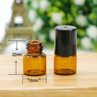 COMBO 10 CHAI CHIẾT NƯỚC HOA BI LĂN 1ML NẮP ĐEN