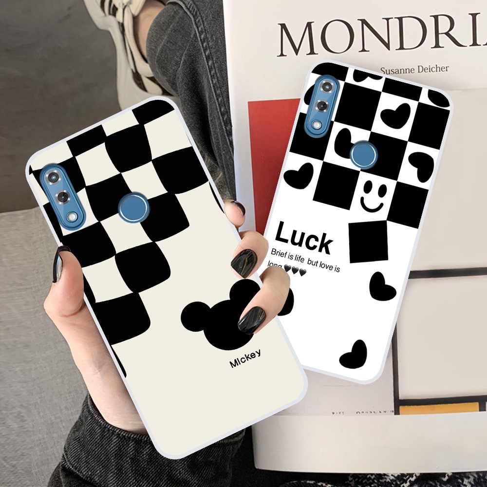 Ốp Vsmart Star 3 / Star 4 / Star3 / Star4 in hình sọc caro, họa tiết đen trắng dễ thương