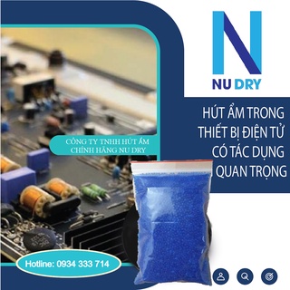 Hạt hút ẩm Máy ảnh linh kiện điện tử xanh tặng kèm túi vải hút ẩm Máy ảnh Quần áo Giày dép 500 GR silica gel - NUD RY