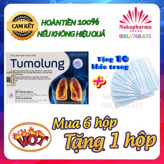 ✅ [6 TẶNG 1] Tumolung – Hỗ trợ giảm nguy cơ mắc khối u, đặc biệt U PHỔI, chống oxy hóa, viêm nhiễm
