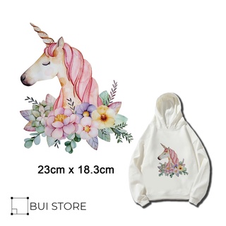 Miếng ủi truyền nhiệt offset dán quần áo hình UNICORN BABY