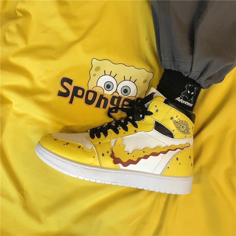 Giày Thể Thao Nam In Hình Bọt Biển Cá Tính | BigBuy360 - bigbuy360.vn