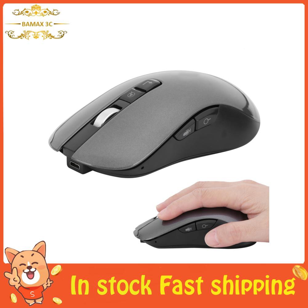 Bamaxis Wireless Mouse Intelligent Voice Translation Rechargeable Laptop Computer Universal V8