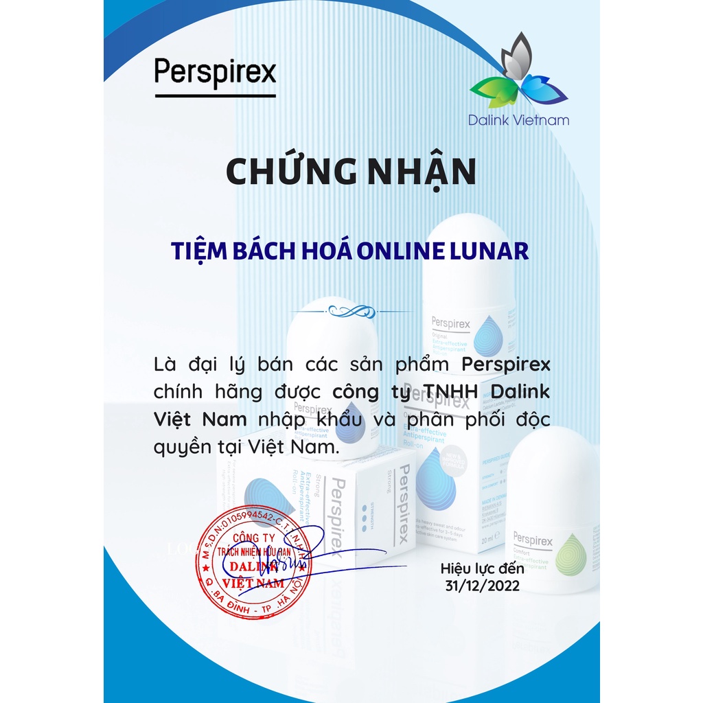 [Đại Lý Perspirex] Lăn Khử Mùi Perspirex Loại Mạnh Strong Ngăn Ngừa Hôi Nách, Giảm Mồ Hôi