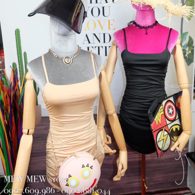 Đầm body 2 dây, nhúm 2 hông, may 2 lớp, nét căng đét 💃🏻💃🏻 3.19