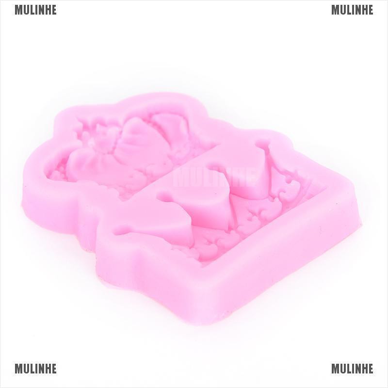 Khuôn Silicone Tạo Hình Vương Miện 3D Trang Trí Bánh