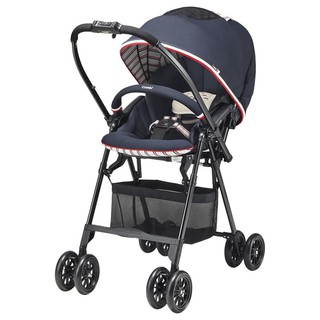 Xe đẩy Combi Japan Mechacal Handy Auto 2 cass Eggshock MG Tricolor Navy - Hàng nhập khẩu từ Nhật - HƯ THÙNG [Thanh lý]