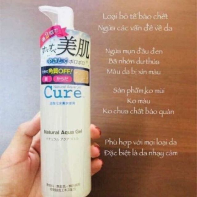 Tẩy da chết Cure full Nhật  bản