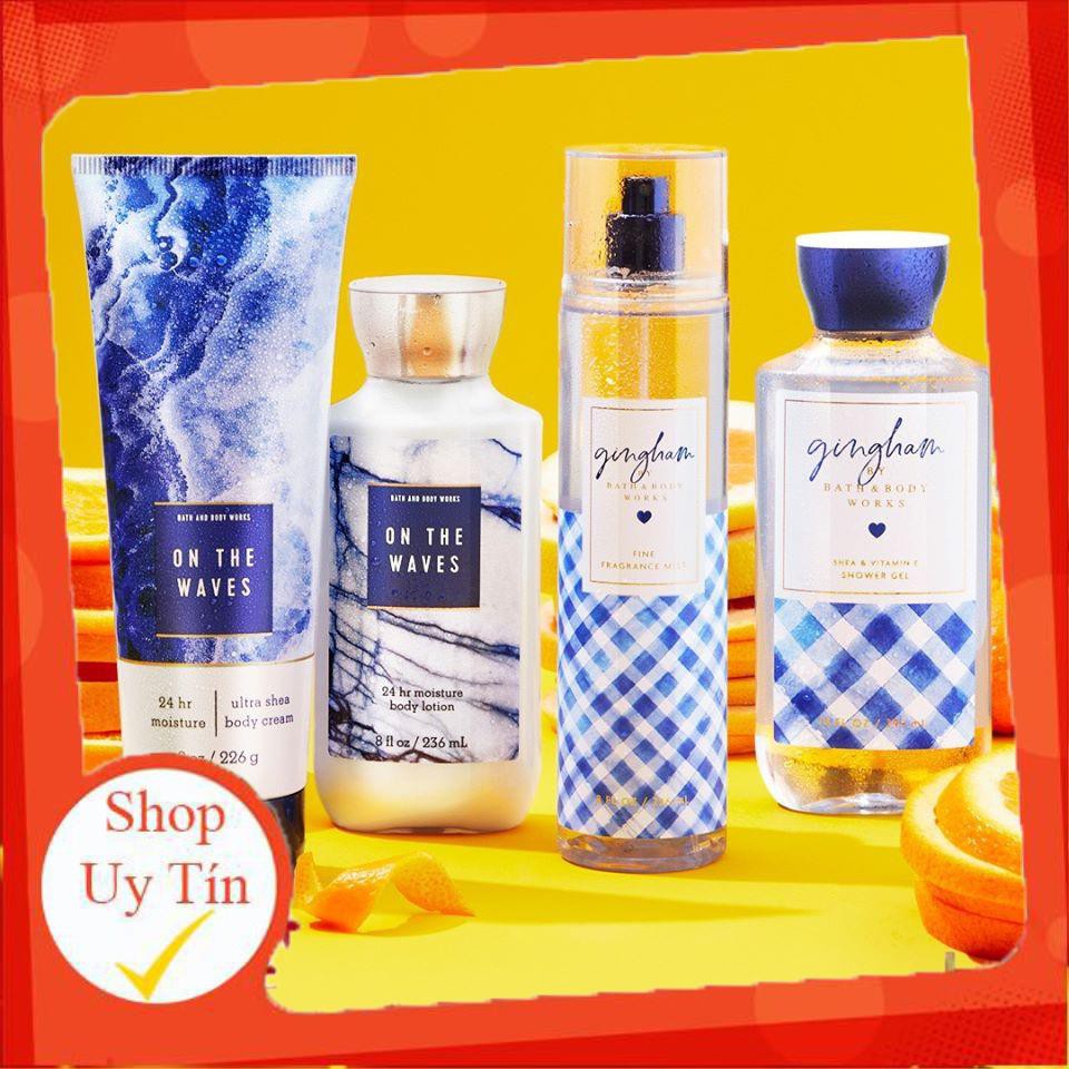 Xịt thơm Có nhũ Bath and Body Works -  GINGHAM (30ml-50ml-100ml) 🍭Hot🍭