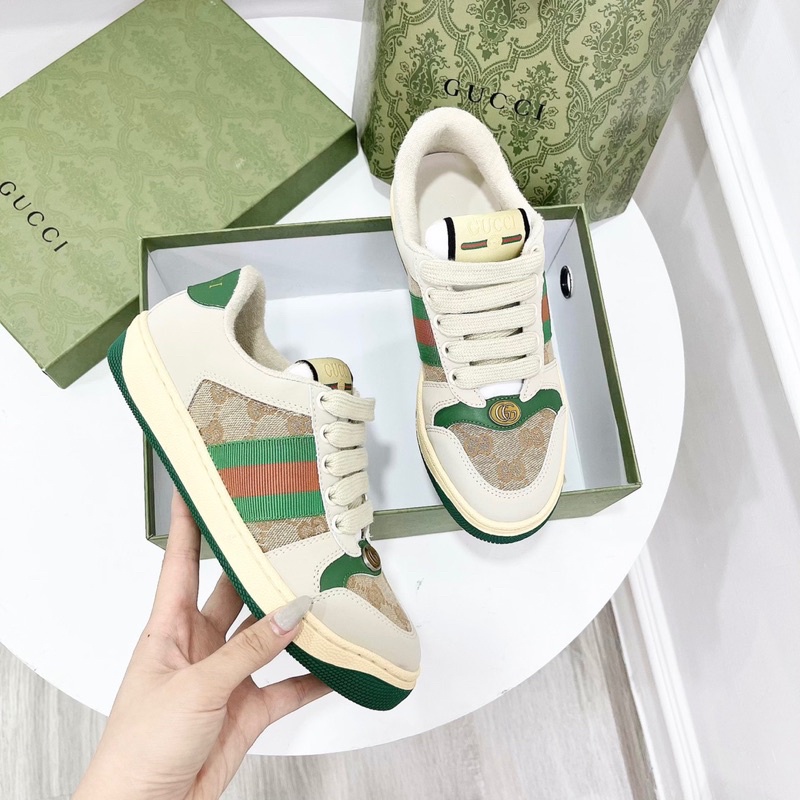 Giày thể thao gucci xanh lá
