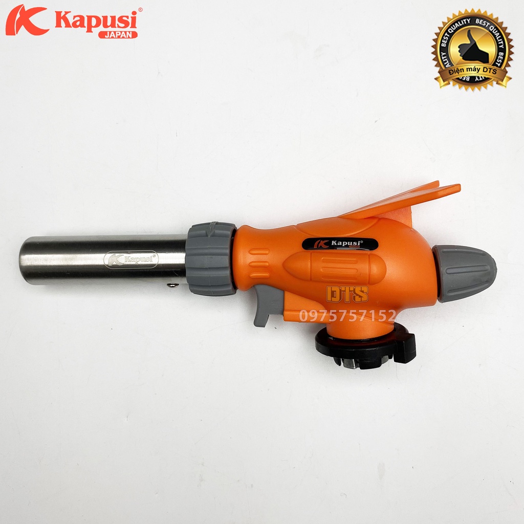 Đèn khò gas hình cánh én hãng Kapusi JAPAN, khò ga tự động đánh lửa, khò lửa bình gas đa năng, an toàn, đầu khò gas mini