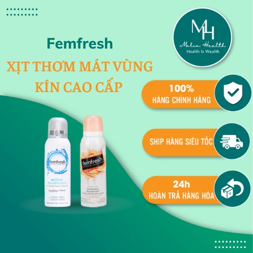 Xịt thơm mát vùng kín cao cấp Femfresh ( 125 ml)