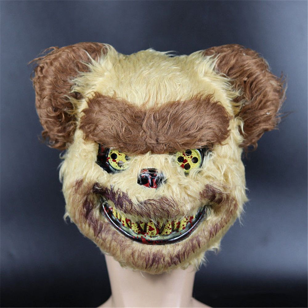 Mặt Nạ Bảo Vệ Hình Đầu Thỏ / Gấu / Máu Kinh Dị Hóa Trang Halloween
