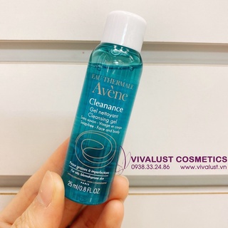 [Mini 25ml] Gel Rửa Mặt AVENE Cleanance Cleansing Gel - Dành Cho Da Nhờn Mụn