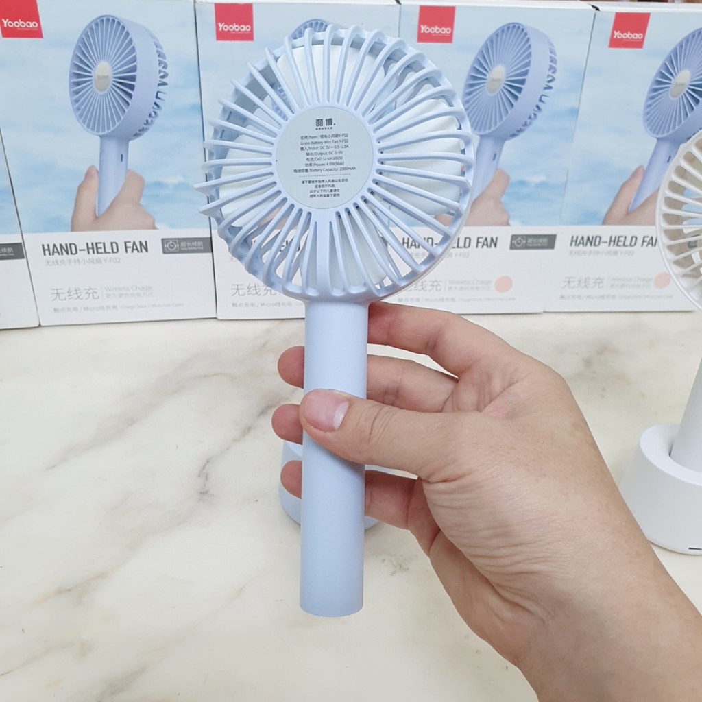 Quạt sạc mini Yoobao F02 2000mAh | BigBuy360 - bigbuy360.vn