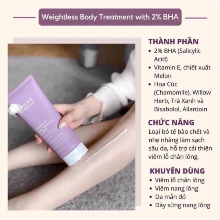 KEM DƯỠNG BHA BODY 2% PAULACHOI