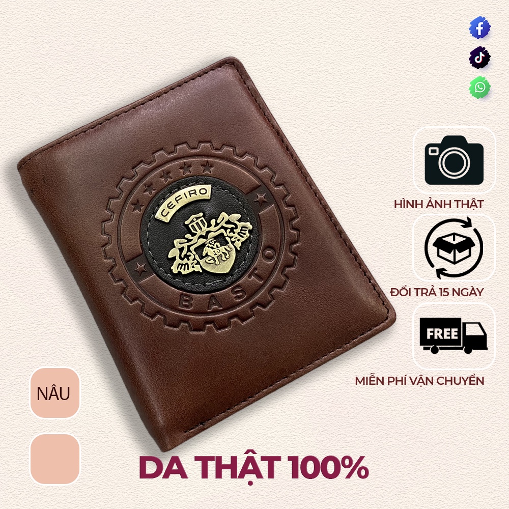 Ví nam đứng da bò thời trang mềm mịn TCN1220