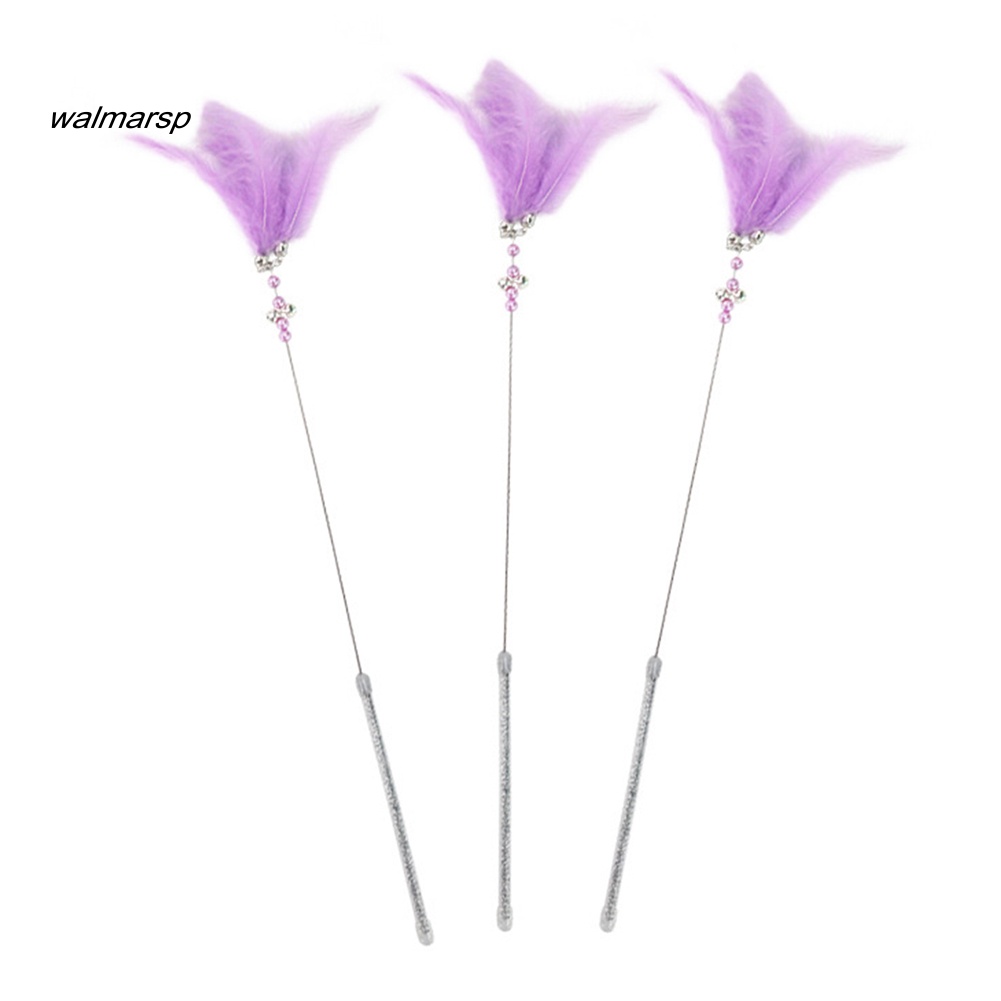 Gậy Trêu Mèo Đính Hạt / Lông Vũ / Chuông Vui Nhộn Độc Đáo