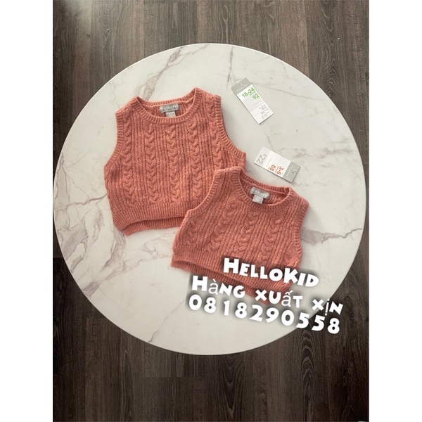 A565 - Áo gile len cam đất primark bé gái