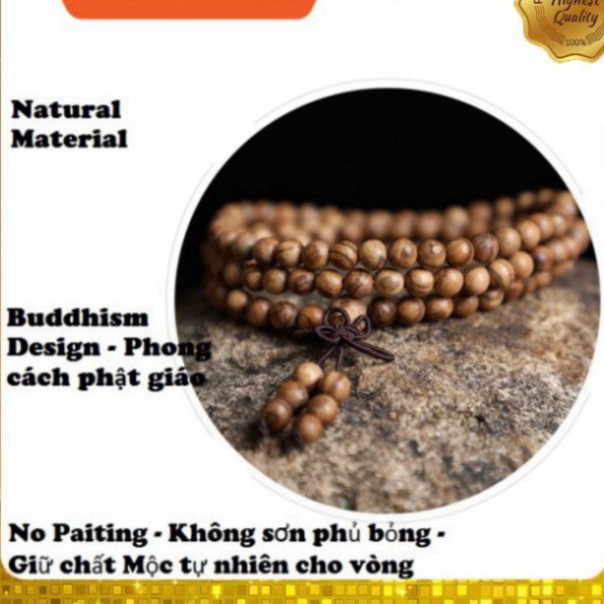 Vòng tay gỗ hương tự nhiên,chuỗi tràng 108 hạt cao cấp | BigBuy360 - bigbuy360.vn
