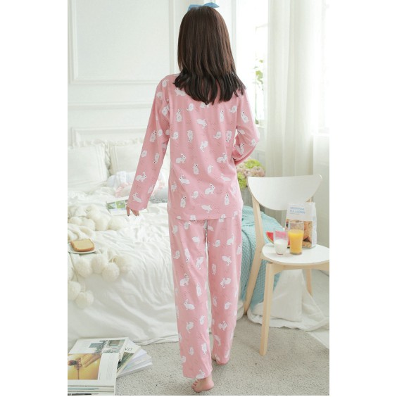 Bộ Đồ Bầu Và Sau Sinh Dài Tay Azuno AZ10341 Mặc Nhà Cao Cấp 100% Cotton Chất Mát, Mềm Mại, Không Nhăn