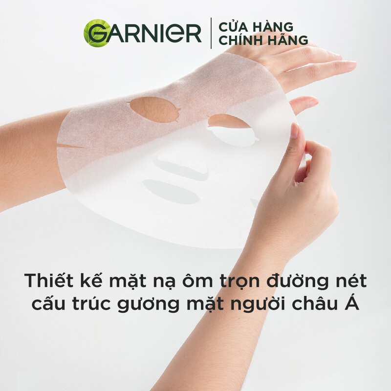 Mặt Nạ Tinh Chất Garnier Trà Xanh Kiểm Soát Dầu Hydra Bomb Purifying Hydration Serum Mask - Green Tea &amp; Hyaluron 28g