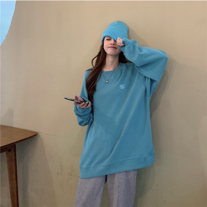Áo Len Nữ Cổ Tròn Thời Trang Mới Mùa Thu Phiên Bản Hàn Quốc Xu Hướng Rộng Rãi Mỏng Trên