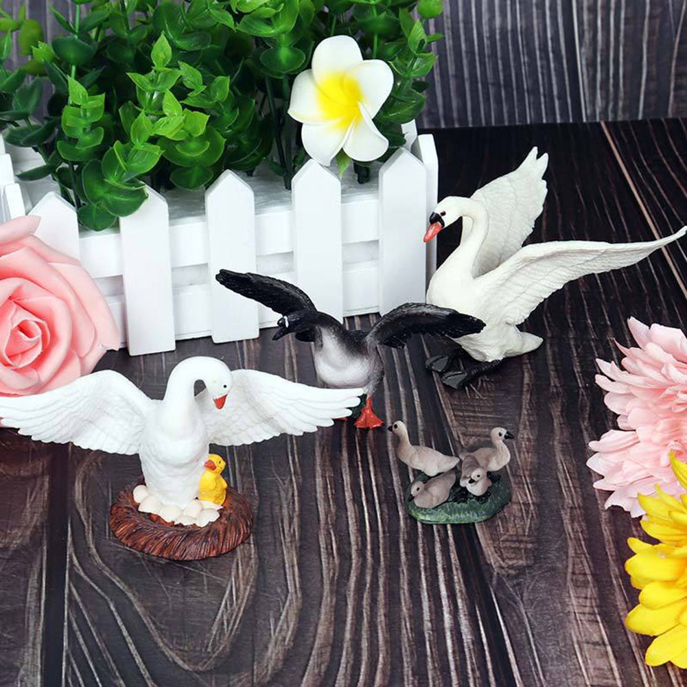Đồ Chơi Mô Hình Động Vật, Gà, Vịt, Thiên Nga