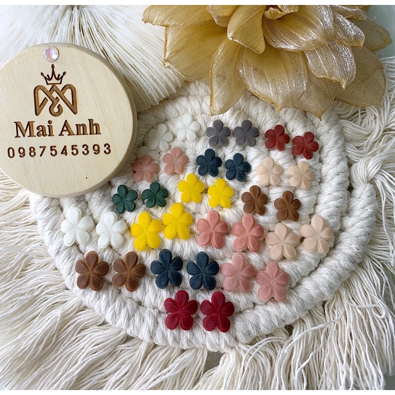Hoa bột Nail - Hoa 5 cánh size To &amp; Bé mã I MaiAnhNails