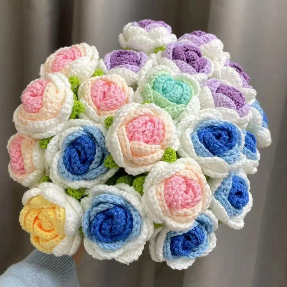 Bó Hoa Giả Bằng Vải Dệt Thủ Công Để Bàn Trang Trí Nhà Cửa / Tiệc Tùng