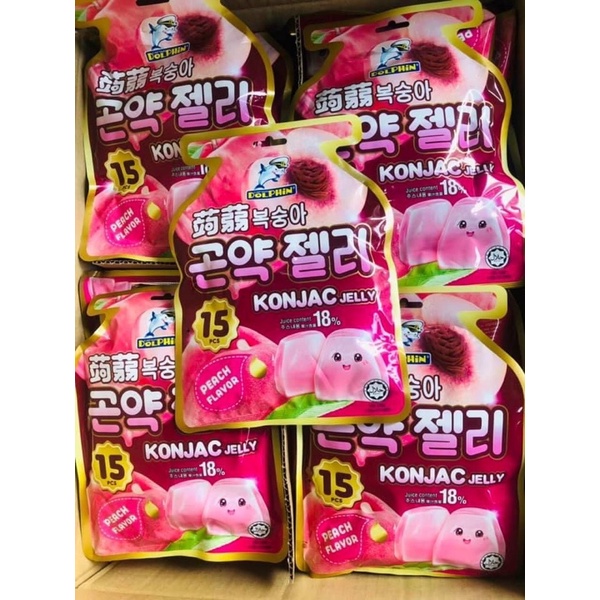 Thạch trái cây Dolphin Konjac Jelly Hàn Quốc 300g