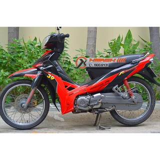 Tem Sirius Mẫu Racing Đỏ Đen