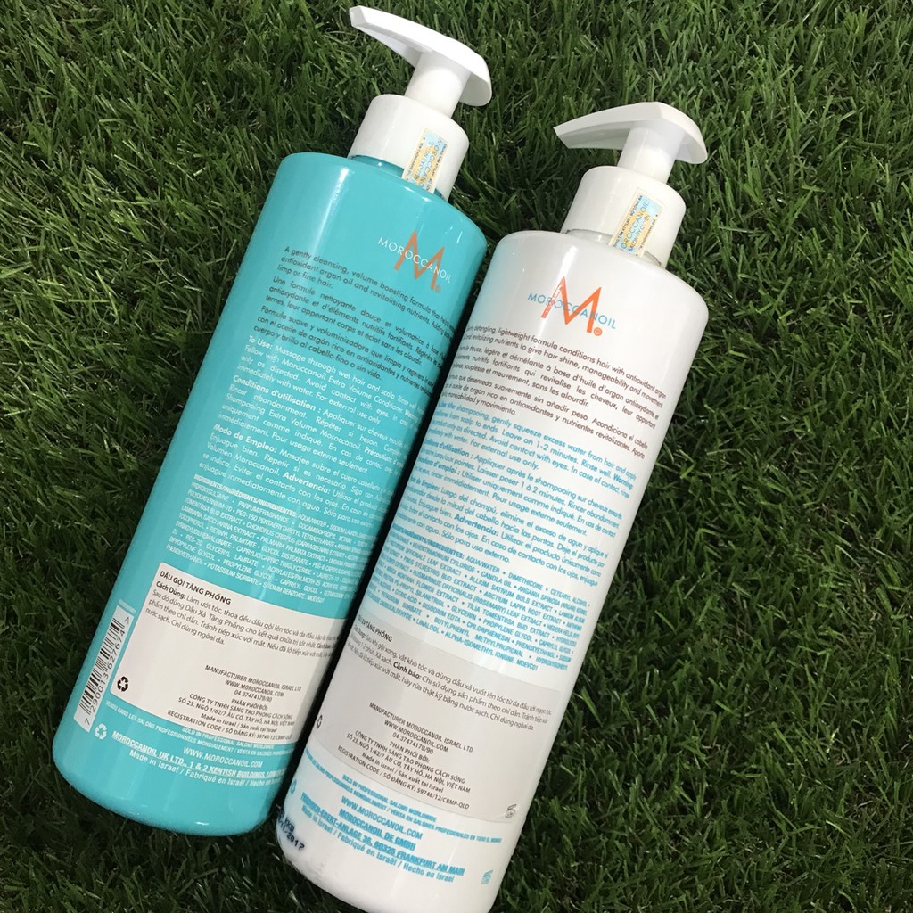 Chính hãng  Gội xả tăng phồng Moroccanoil Extra Volume 500mlx2