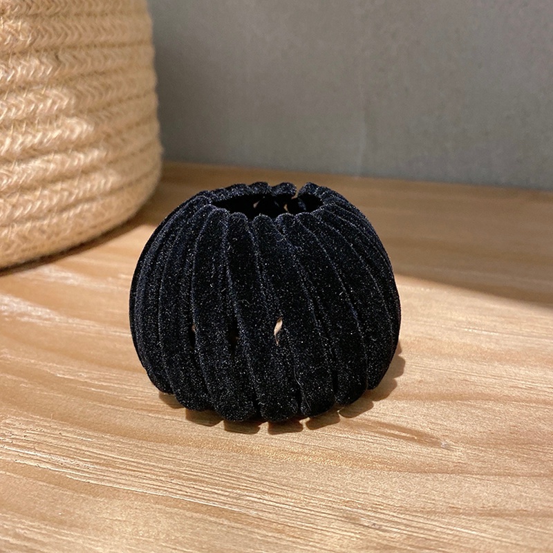 Kẹp Tóc Đuôi Ngựa Bằng Vải Tổ Chim Phong Cách Hàn Quốc