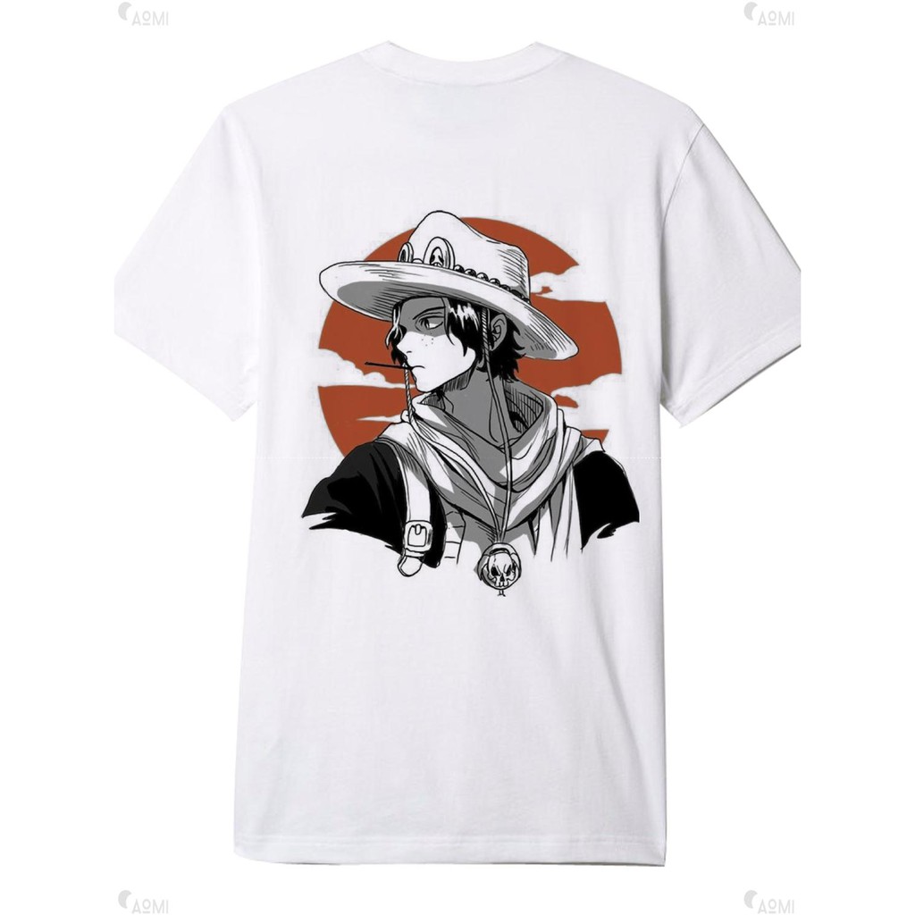 ÁO THUN NAM NỮ AT1477 ACE NGẬM TĂM ONE PIECE THỜI TRANG AOMI unisex PHONG CÁCH CÁ TÍNH ĐẸP