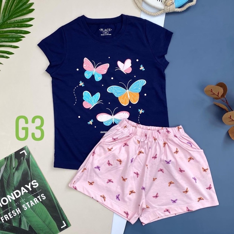 Bộ Pla.ce bé gái size to đùng đùng 18-58kg