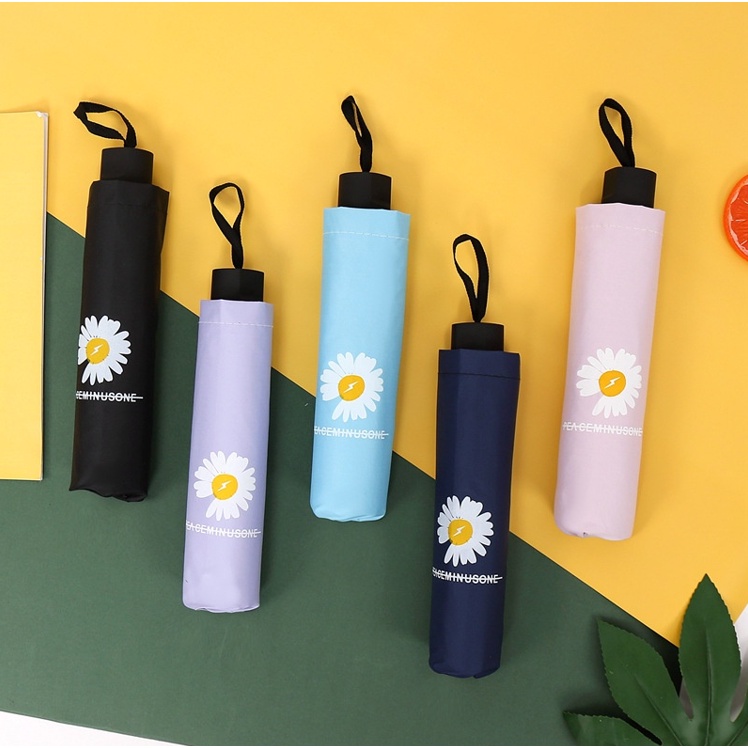 Ô Dù Hoa Cúc Hot Trend 3 Lớp Chống Tia UV - Ô Gấp Gọn Hình Hoa Cúc, Phong Cách Hàn Quốc