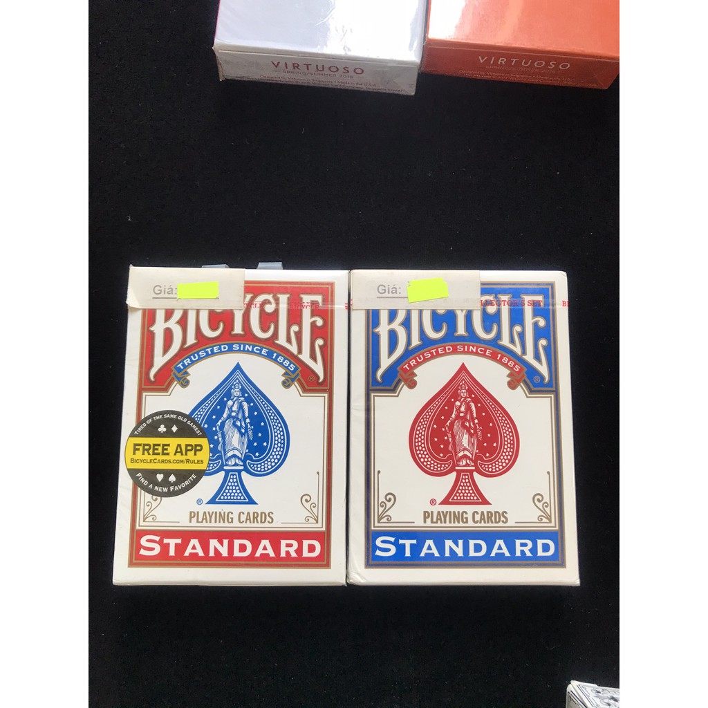 Bài tây Playing Cards " Bicycle Standard " Xanh Đỏ, new full box 100%, hàng chính hãng USA