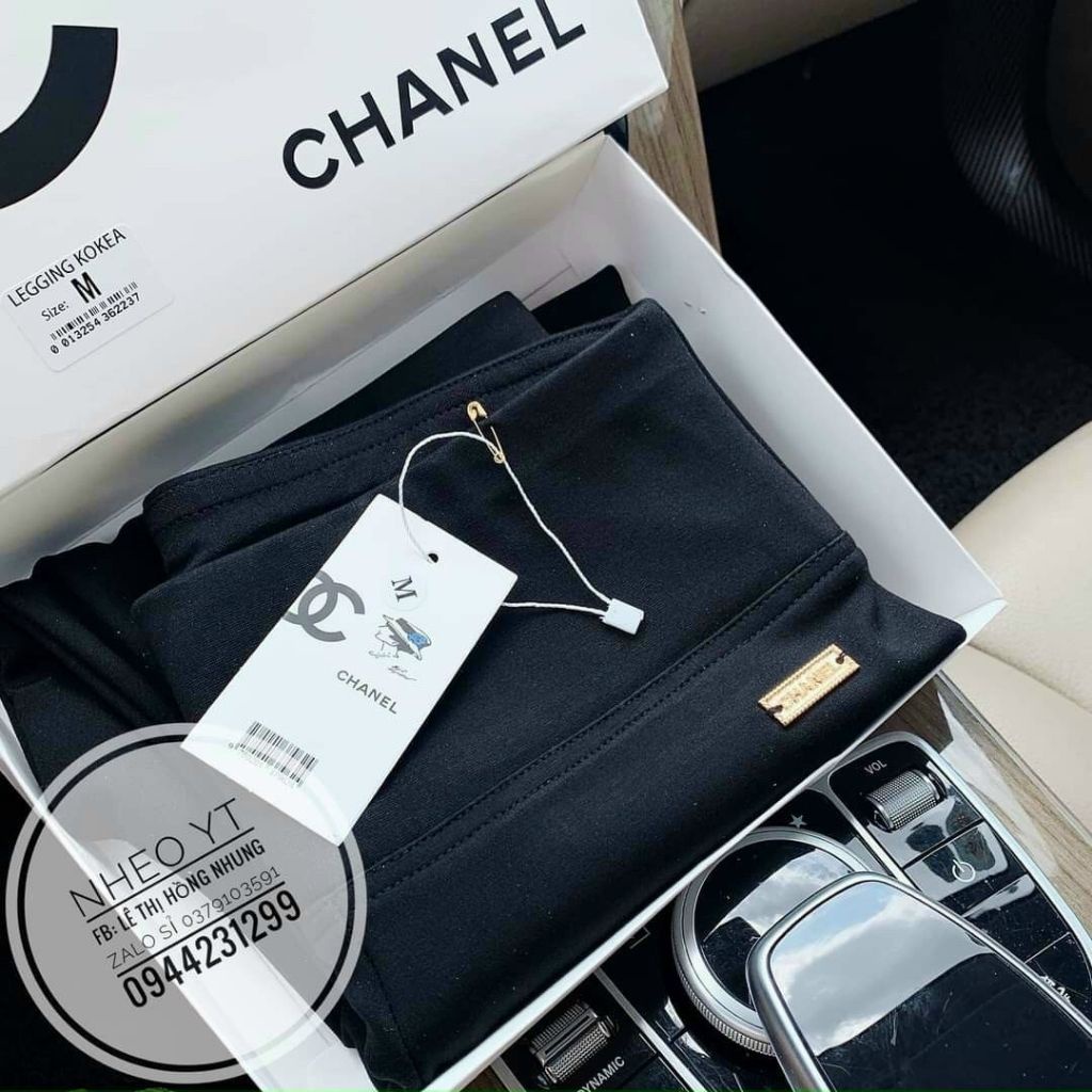 Quần legging nữ cạp cao gen bụng chất umi cực đanh co giãn siêu tốt kèm hộp channell sịn sò