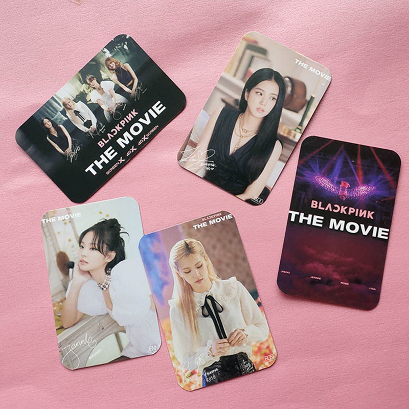 Set 5 tấm thẻ ảnh lomo hình nhóm nhạc Blackpink