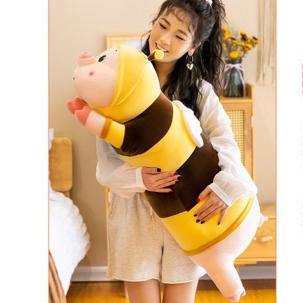 Gấu Bông Thú Nhồi Bông heo lợn Cosplay Ong Vàng Khổng Lồ Siêu Cute mềm mịn_Gấu Bamboo_GB99