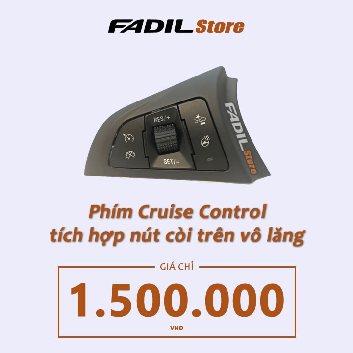 Phím Cruise Control tích hợp nút còi cho VinFast Fadil