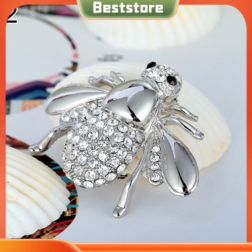 Huy hiệu cài áo hình con ong đính đá thời trang