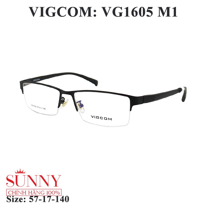 VG1605 gọng kính Vigcom chính hãng, thiết kế dễ đeo bảo vệ mắt