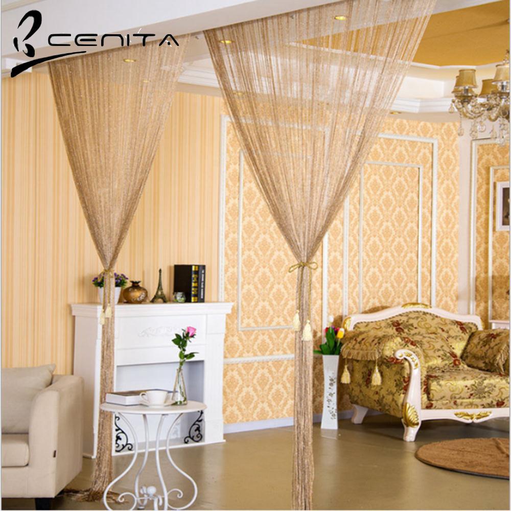 Rèm Cửa Sổ Tua Rua Bằng Vải Lụa Màu Bạc