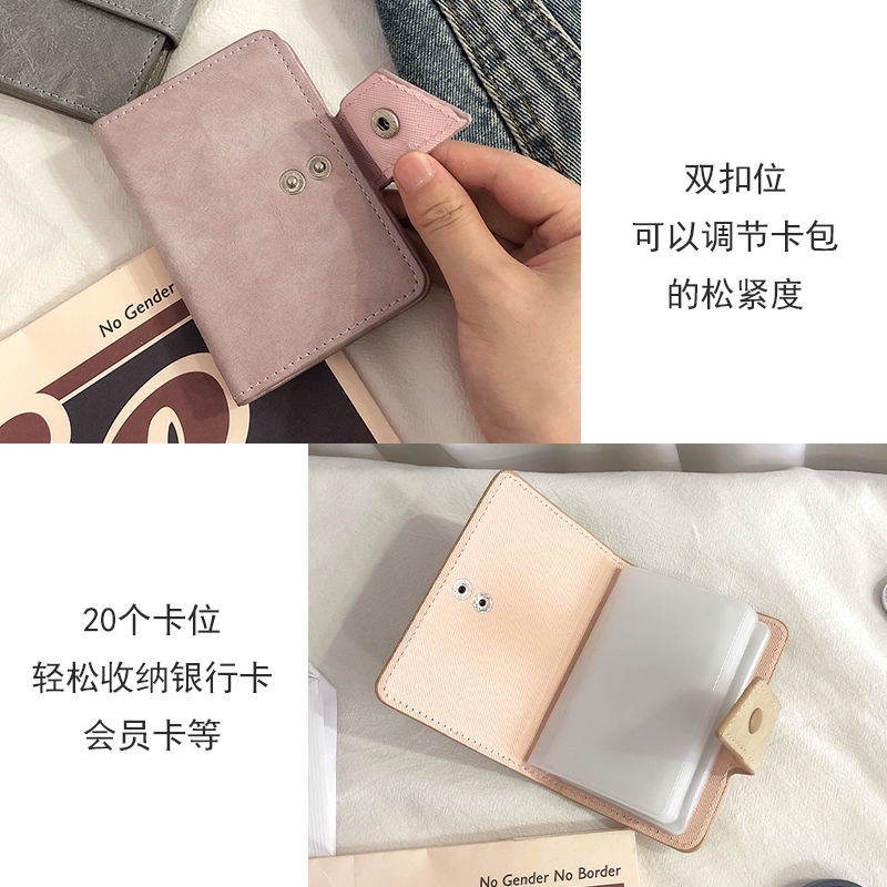【Giao Hàng Nhanh】 Ví Đựng Thẻ Xe Buýt/Tiền Xu/Thẻ Xe Buýt Nhiều Ngăn Chống Va Đập Phong Cách Retro Dành Cho Nữ